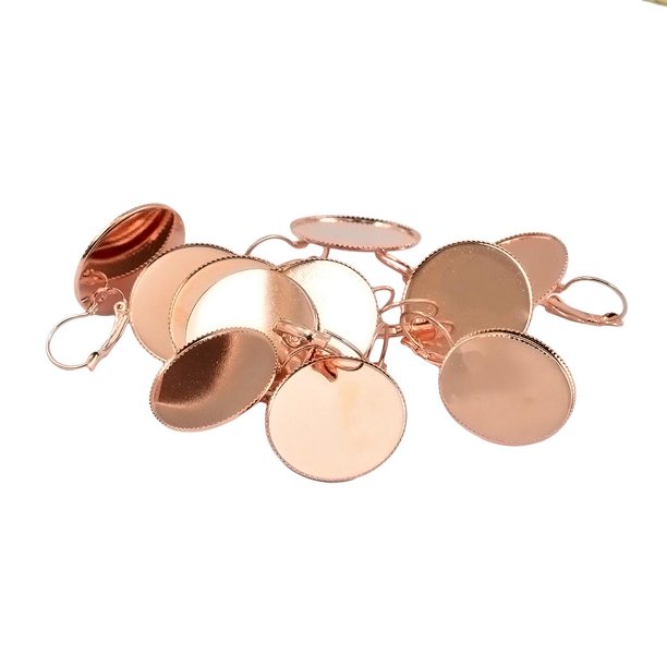 de accesorios de joyería de base de resina vacía redonda de 12 piezas para bricolaje 25 Plata , mayimx Resultados del pendiente del estilo francés