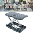 thumbnail image 4 of Under Desk Footrest Adjustable Stool Adjustable Height Leg Rest Relax Foot Stand, 4 of 21