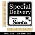 thumbnail image 2 of Special Delivery from Santa Christmas Square Rubber Stamp Stamping Scrapbooking Crafting - Large 2.75in, 2 of 7