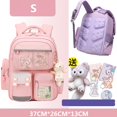 thumbnail image 1 of Mochilas escolares con estampado de dibujos animados para niñas y niños, morral ortopédico Kawaii para escuela primaria, morral para libros Infantil Fivean unisex, 1 of 2