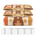 thumbnail image 2 of 3 Pcs Soft Bedding Set, Includes 1 Duvet Cover with Zipper And 2 Pillow,Shams Cartoon Cute Bear Queen(90"×90"), 2 of 8