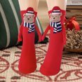 thumbnail image 4 of 1 par de calcetines magnéticos navideños mano en mano para mujeres y hombres (oso rojo) Kuymtek Rojo mujer, 4 of 6