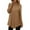 Brown, variant on Posijego Women's Mock Turtleneck Sweater Long Sleeve Shirts Tunic Tops to Wear Leggings High Low Hem