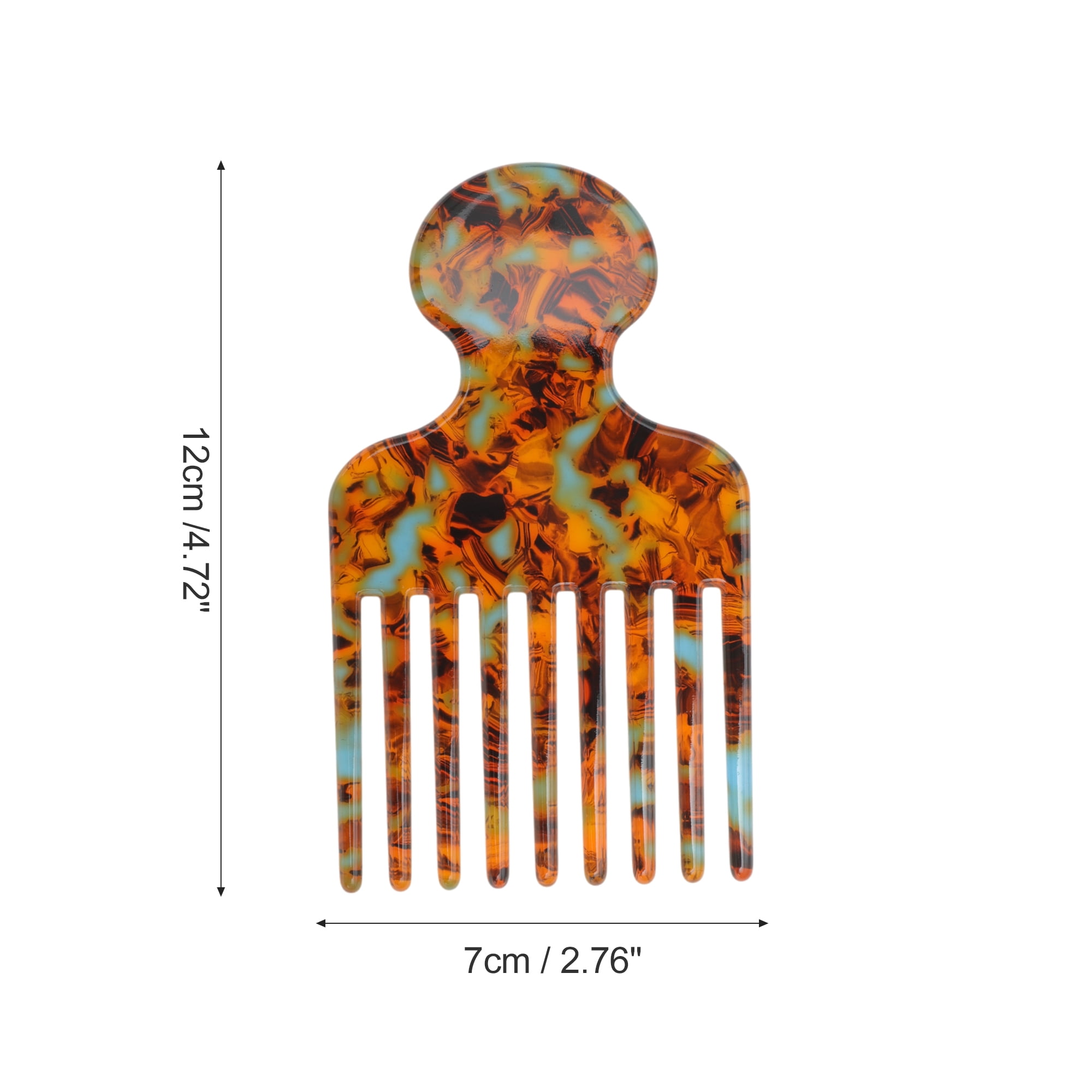Unique Bargains 1 Pc Fashion Hair Insert Comb for All Hair Types Styles Blue, Brown