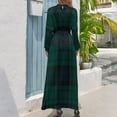 Black Watch tartan Long Dress Women's summer skirt summer women's dress