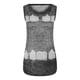 thumbnail image 5 of Camiseta sin mangas con estampado de moda para mujer, blusa, cuello redondo, camisetas informales Pompotops  lopia994280, 5 of 6