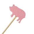 thumbnail image 5 of BambooMN 4.7" Pink Pig Fancy Cocktail Appetizers Bamboo Toothpick Picks Stirrer Sticks for Fruit Party, Charcuterie Accessories and Drinks, 300 Pieces, 5 of 5