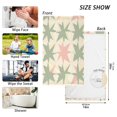 thumbnail image 6 of Yayeee 100% Cotton Hand Towels for Bathroom 16" x 28" Soft Absorbent Kitchen Towel, Pink and Green Geometric, 6 of 7
