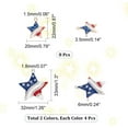 thumbnail image 6 of 1Box 16Pcs 3 Styles Star Shape American Flag Charms with Rhinestone Star Flag Alloy Enamel Pendants Patriotic Enamel Charms for Independence Day Light Gold and Silver 20mm 33mm, 6 of 8