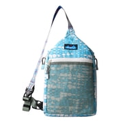 KAVU Yoho Sling Rucksack Semi Padded Water Resistant Double Sided Mini Backpack - Ripple Tie Dye