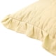 thumbnail image 5 of Funda de almohada con volantes anchos REGALWOVEN, juego de 2 fundas de almohada con cierre de sobre, Queen Amarillo, 5 of 6
