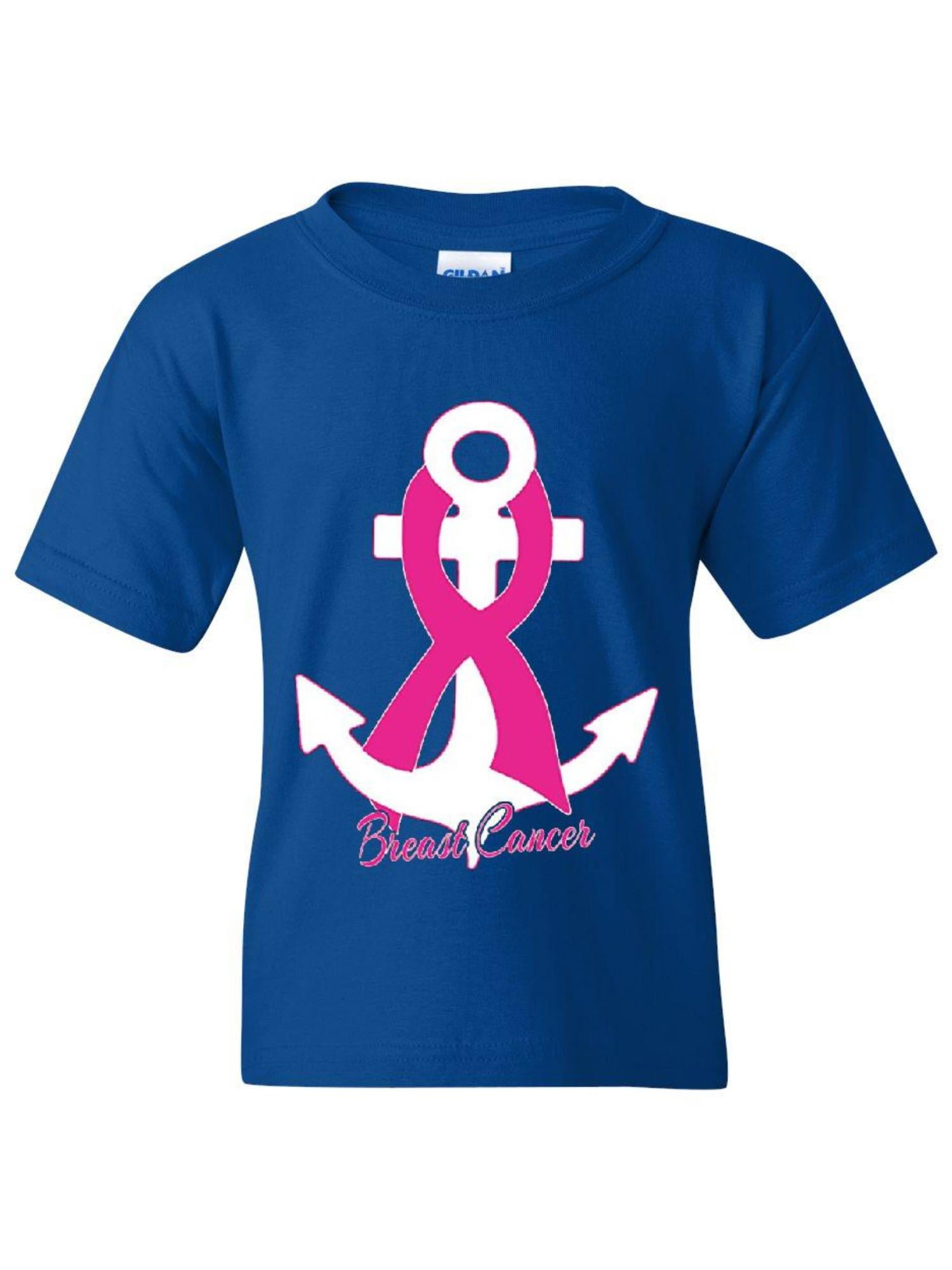Breast Cancer Awareness Kids Girls Short Sleeve Shirts Ruffles Shirt Tee Jersey for 2-6T