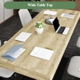 thumbnail image 4 of WIAWG Extendable Dining Table,63-78.7" Wide, Oak & Black, 4 of 7