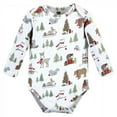 thumbnail image 4 of Hudson Baby Cotton Long-Sleeve Bodysuits, 5-Pack, Newborn- 24 Months, 4 of 7
