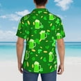 thumbnail image 6 of Easygdp St Patrick's Day2 Men's Hawaiian Shirts Print Lapel Short Sleeve for Beach, vacation, party, casual occasions - X-Large, 6 of 9