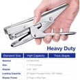 thumbnail image 2 of Stapler Heavy Duty With 5000 Staples And Staples Remover Set 20 Sheets Desktop Office Work Student Teacher Large Capacity No Jam Professional Standard 24/6 Metal, 2 of 7