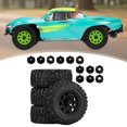thumbnail image 6 of 4 Pieces Toy Truck Wheels Tires RC Car Part Durable Plastic Easy to Install for 1/10 Scale Trucks, 6 of 9