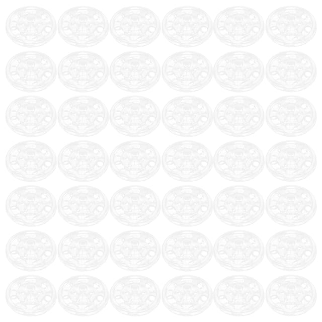 TEHAUX 100Pcs Clear Shirt Buttons Studs Garment Buttons Diy Sewing 20Mm