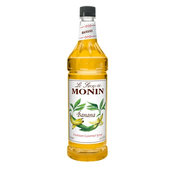 Monin Flavored Syrup, Banana, 33.8-Ounce Plastic Bottle (1 Liter)