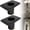 Black-2 Pack, variant on 2 Pack Rain Chain Gutter Adapter Black Metal Rain Chain Adapter with Bolt Rain Chain Installation for Rain Chain Outside Gutters Downspout