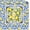 Lemon, variant on Blue and Yellow Lemon Mahjong Mat 31.5 x 31.5 in, Mediterranean Lemon Blue Checked Mahjong Mat, Non-Slip Noise Reduction Game Table Cover for Card Poker Dominoes Dice and Board Games