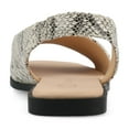 thumbnail image 3 of Journee Womens Brinsley Croco Texture Sling Back Flat Sandals, Widths Available, 3 of 9