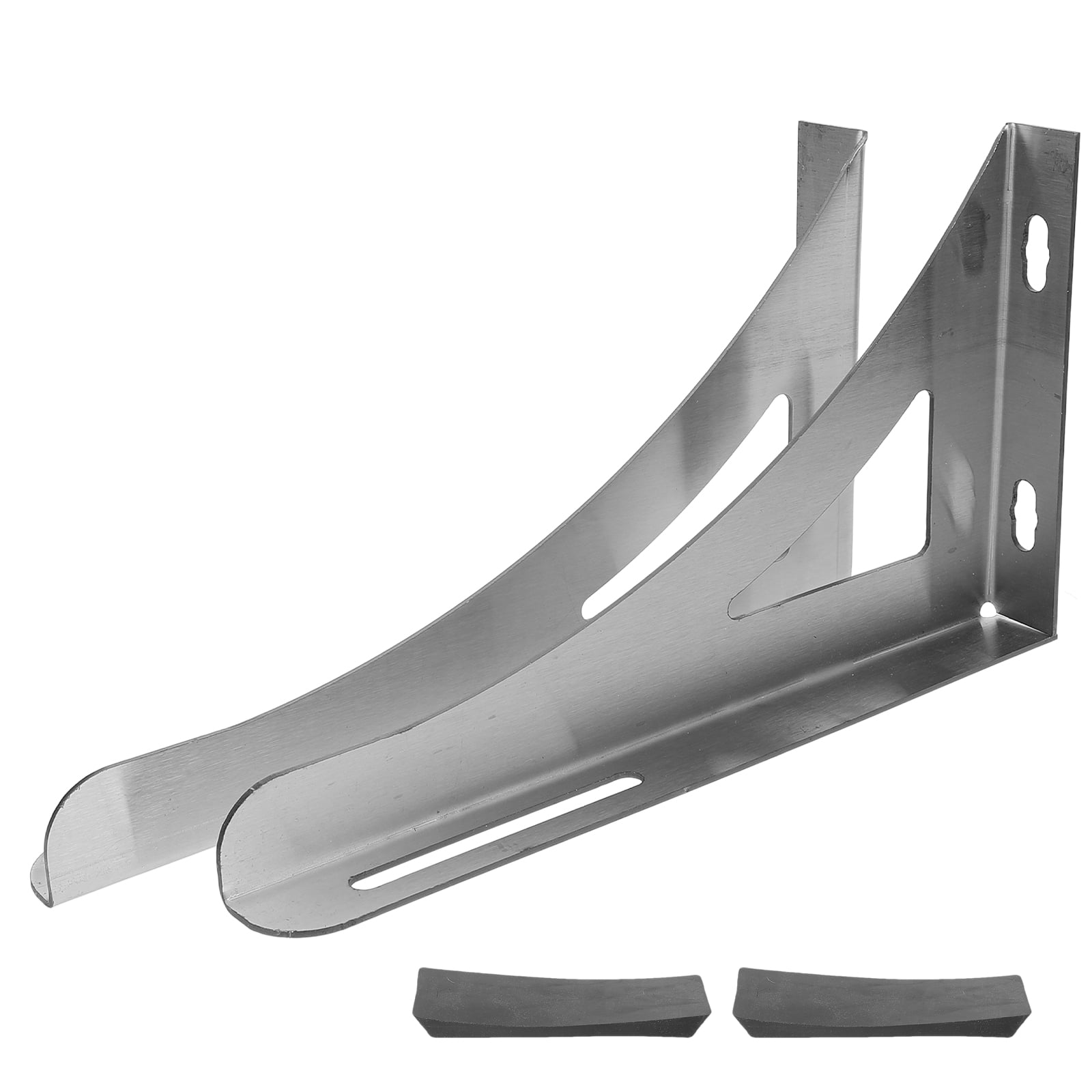 Soimiss 1Pair Metal Water Heater Holder Durable Stainless Steel Wall Mount Stand