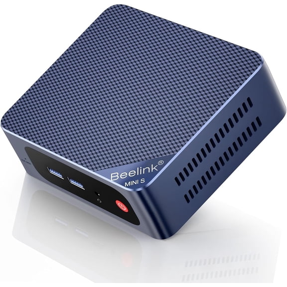 Beelink Mini PC, Mini S13 Pro Mini Computer Intel Twin Lake N150(up to 3.6GHz), Desktop Computers 16G DDR4 RAM 500G PCIe3.0 SSD, Small PC 4K UHD Dual HDMI/Wifi6/BT5.2 for Office/Home