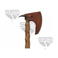 thumbnail image 3 of SZCO 26" Vulture Axe with Burnt Ash Wood Handle, Forged Finish Stainless Steel Head & Leather Sheath – Decorative Axe, 3 of 5