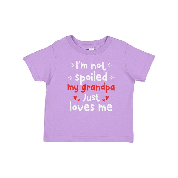 Inktastic I'm Not Spoiled My Grandpa Just Loves Me Boys or Girls Toddler T-Shirt