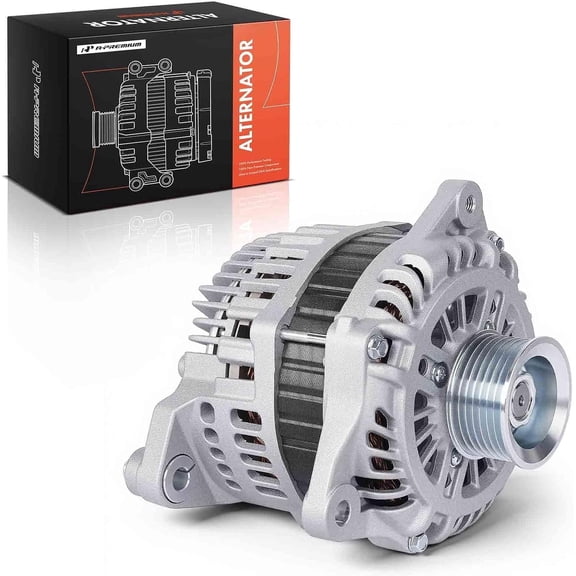 A-Premium Alternator Compatible with Infiniti QX50 2014-2017, Q60 2014-2015, G37 2010-2013, QX70, Q70, EX35, FX35, FX37, M37, Q70L & Nissan 370Z, 12V 130A 7-Groove Pulley Clockwise