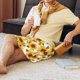 thumbnail image 5 of Fotbe Yellow Polka Dot Sunflower Pantalones Cortos de Pijama para Hombre, Ropa de Dormir, Pantalones de Pijama Cortos para Hombre-Small, 5 of 6