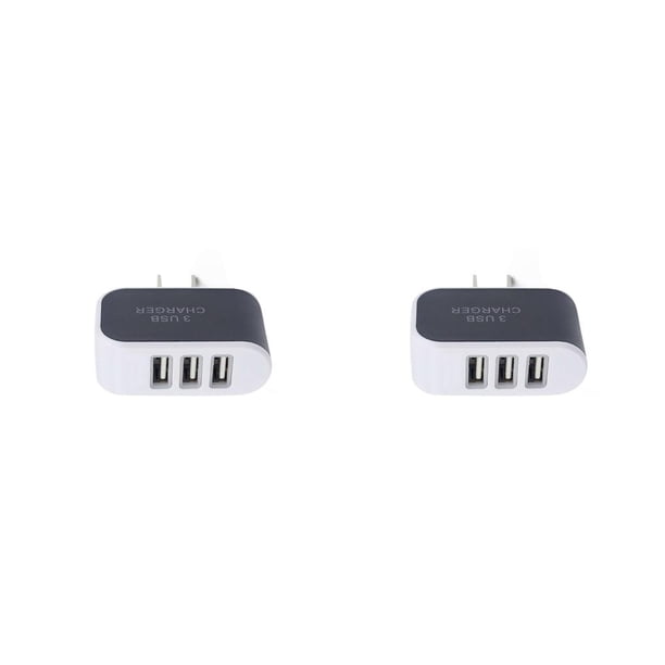 Inteprter Nuevo 3 puertos Triple puerto USB Wall Home Travel Adaptador de de CA Enchufe de la UE de teléfono móvil Type5 NO5