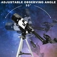 thumbnail image 5 of iMeshbean Telescope 70mm Aperture 300mm - for Kids & Adults Astronomical Refracting (15X-150X) Portable Travel Telescope with Finder Scope, Tripod Phone Adapter, 5 of 13