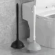 thumbnail image 5 of Juego de desatascador y cepillo para inodoro para limpieza de baño, color negro, 1 juego, 5 of 5