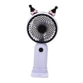 thumbnail image 2 of 4x Ventilador Portátil De Mano 1 Ventilador De Refrigeración Ligero De Velocidad Del Viento Para El Hogar Al Aire Libre Mujeres Orejas Negras, 2 of 8