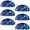 Multicolored, variant on PhooArto 6 Pcs Cup Drawer Pulls, Tie Dye Color Butterflies Shell Shape Handles Cabinet Knobs for Dresser Cupboard Closet Wardrobe with Screws