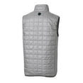 thumbnail image 3 of Men's-Cutter & Buck  Gray Philadelphia Union Big & Tall Rainier PrimaLoft Eco Insulated Full-Zip Puffer Vest, 3 of 3