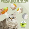 thumbnail image 4 of Steamy Cat Brush, Green, 4 in 1 Multifunctional Cat Hair Brush for Shedding, Massage, Bath, Removing Tangled and Loosse Hair, 4 of 7