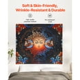 thumbnail image 2 of KFFKFF Celestial Tapestry, Enigmatic Flower Design Wall Hanging, Retro Wall Cover for Home Decor, Appropriate for Bedroom, Lounge, Dormitory (50.39 x 57.87 inches), 2 of 9