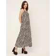 thumbnail image 3 of Moomaya Stylish Printed Rayon Sleeveless A-Line Dress - V Neck, Summer Dress, 3 of 9