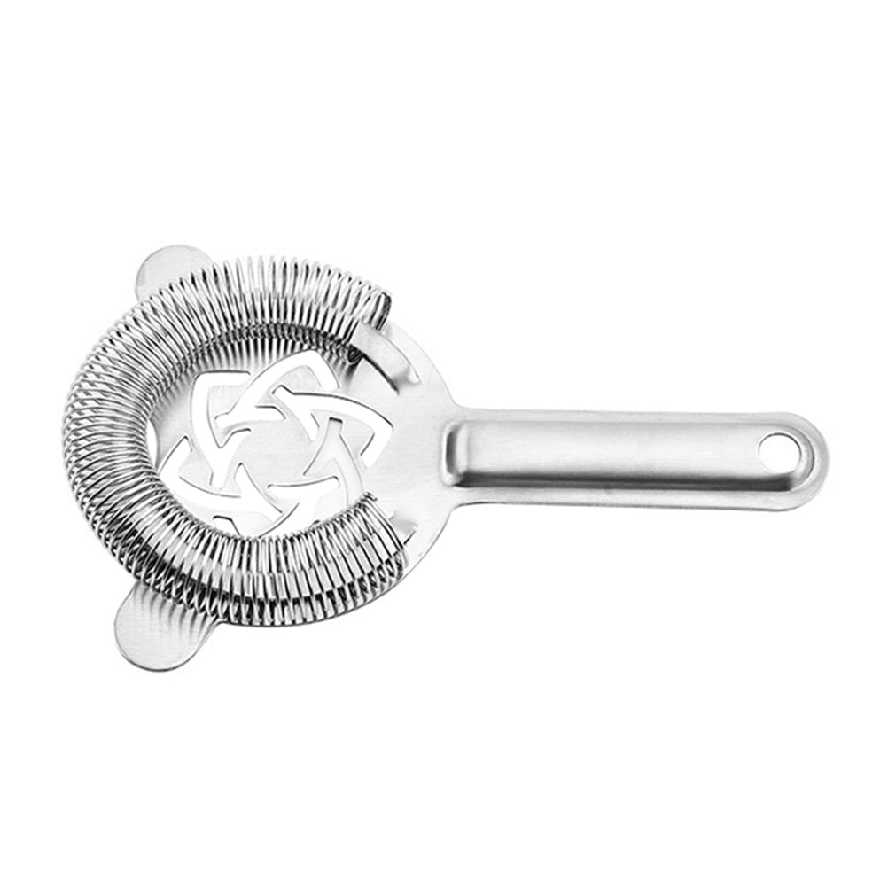 Rosarivae 1Pc Stainless Steel Cocktail Strainer Rustproof Bar Ice