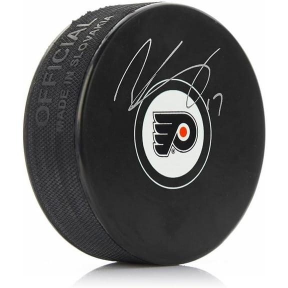Wayne Simmonds Philadelphia Flyers Autographed Hockey Logo Puck