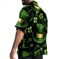 thumbnail image 3 of Saint Patrick's Day Men's Short Sleeve Beach Shirts Button Down Poplin Casual Printed Summer Unisex, 3 of 6
