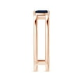 thumbnail image 3 of Angara Natural 0.4 Ct. Blue Sapphire Solitaire Ring in 14K Rose Gold for Women (Ring Size: 11.5), 3 of 9