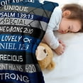 thumbnail image 6 of Christian Gifts for Women Kids - Religious Blanket for Christian Friends - Bible Verse Gifts for Women 50"x 40" with Inspirational Proverbs Scripture - First Communion Gifts for Girls Boys, 6 of 6