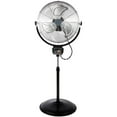 thumbnail image 1 of Optimus F-4205 20 Inch 3 Speed Standing Oscillating Industrial Floor Fan, Chrome, 1 of 2