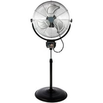Optimus 20 in. Industrial Grade Oscillating Stand Fan with Chrome Grill