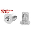 thumbnail image 4 of Computer PC Case 2.5" HDD Flat  Head Hard Drive Screw M3x4.8mm 100pcs, 4 of 4