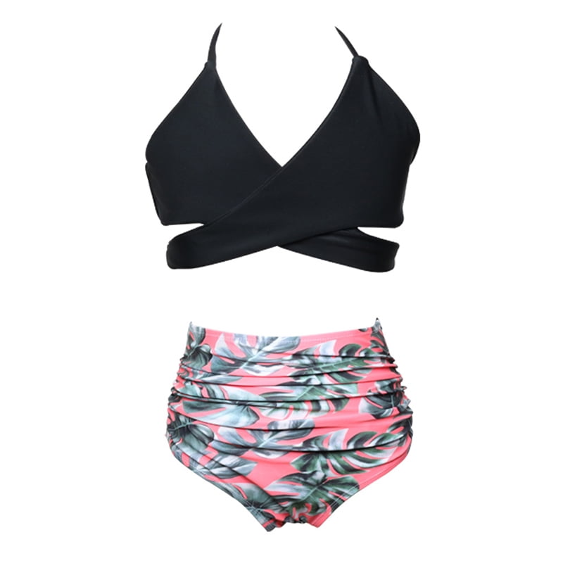 Karcher Women/Girls Swimsuit High Waist 2 Piece Bathing Suits